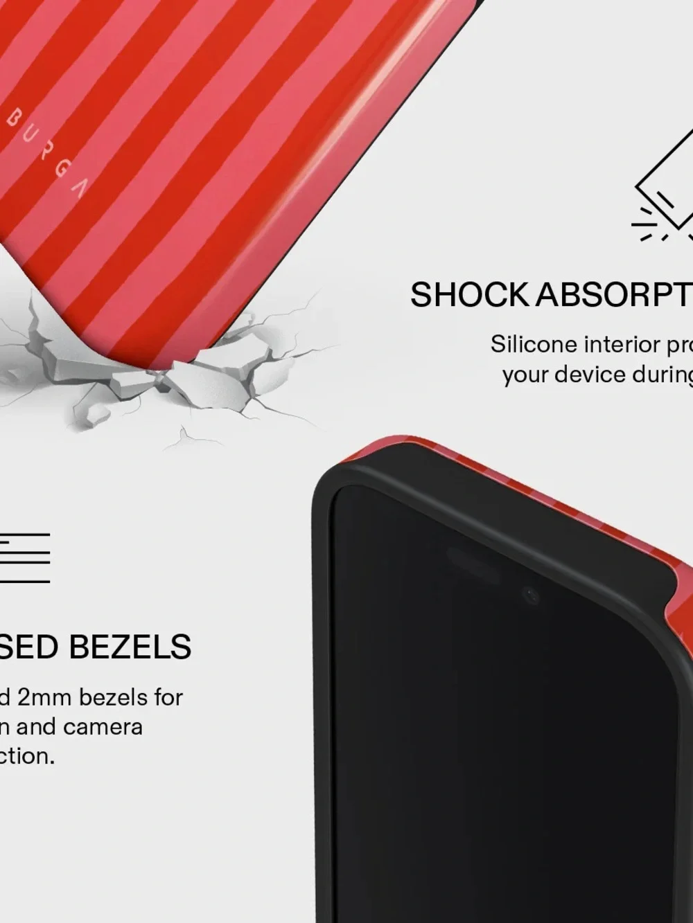 Burga - iPhone 16 Pro Case - Pomegranate